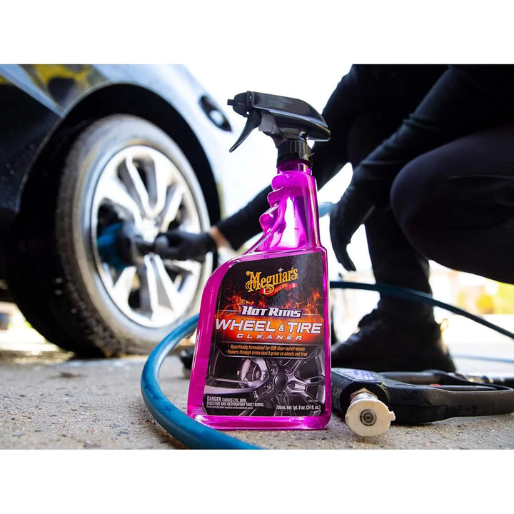 Meguiars Hot Rims All Wheel and Tire Tyre Cleaner - 709ml G9524