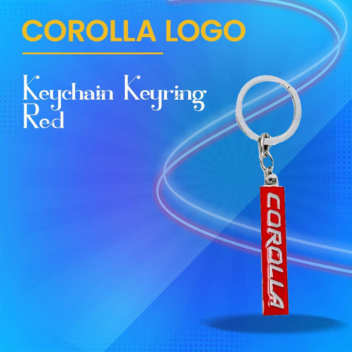 Toyota Corolla Keychain Keyring Red