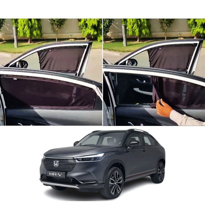 Honda HRV Retractable Curtains Custom Fit Sunshades - Model 2022-2024