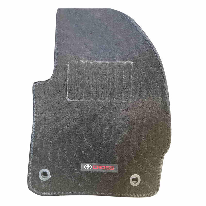 Toyota Corolla Cross Carpet Floor Mat Black Mix Design - Model 2021-2024