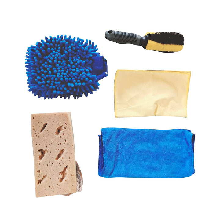 Car Wash Bundle Microfiber Kit Multi - 5 Pcs