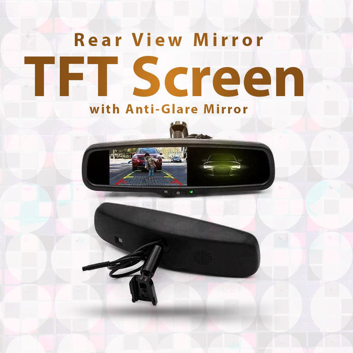 Rear View Mirror TFT Screen with Anti-Glare Mirror