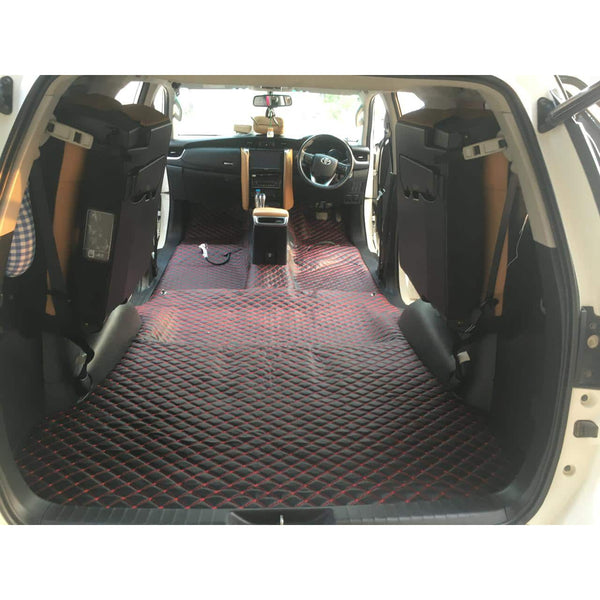 7D Black Red Floor Matting For SUV Cars 13FT