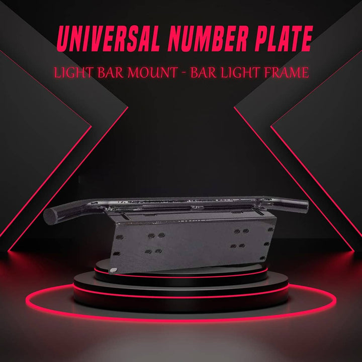 Universal Number Plate Light Bar Mount