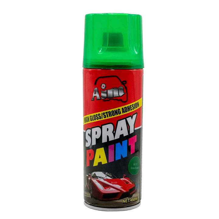 Aim High Gloss Spray Paint Grass Green