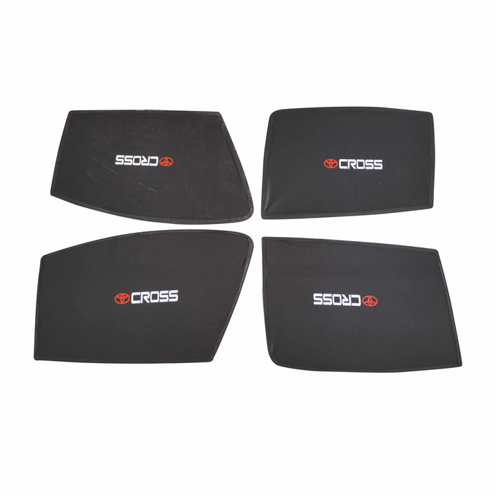 Toyota Corolla Cross Foldable & Flexible Side Sunshade With Logo - Model 2020-2024