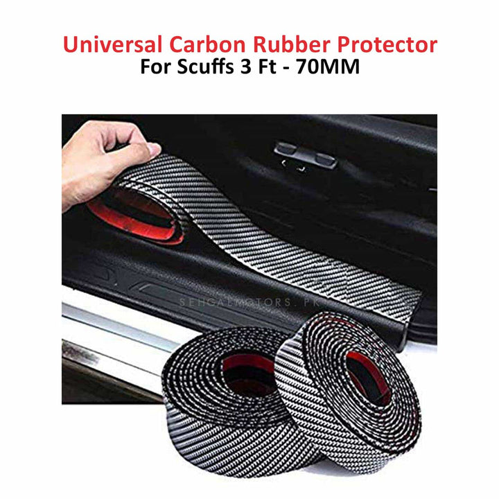 Universal Carbon Rubber Protector For Scuffs 3 Ft - 70MM