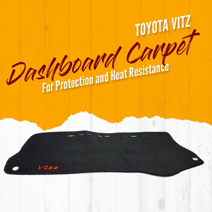 Toyota Vitz Dashboard Carpet Black - Model 2010-2017