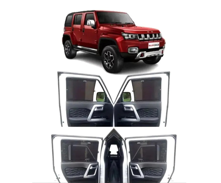 BAIC BJ40 Retractable Curtains Custom Fit Sunshades - Model 2022-2024