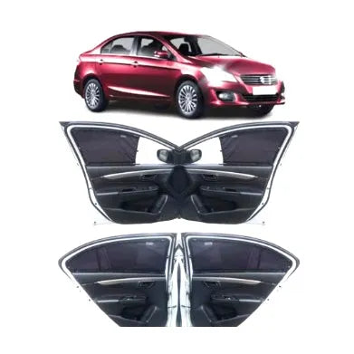 Suzuki Ciaz Retractable Curtains Custom Fit Sunshades - Model 2014-2019