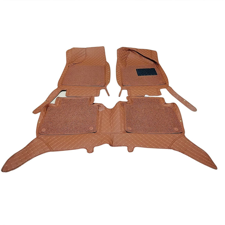 MG HS 9D Floor Mats Mix Thread Brown With Brown Grass 3 Pcs - Model 2020-2022