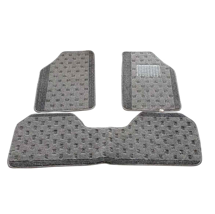 Suzuki Mehran Custom Carpet Floor Mats Grey Mix Design 3 Pcs- Model 2012-2017