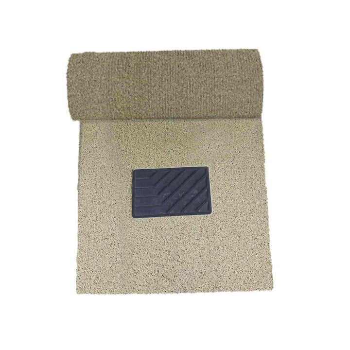 Universal Fur Grass Floor Mat Roll Adjustable Customisable Beige with Beige