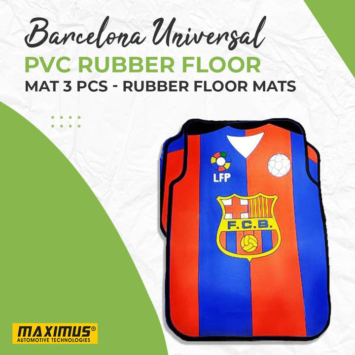 Barcelona Universal PVC Rubber Floor Mat Mix Design 3 Pcs