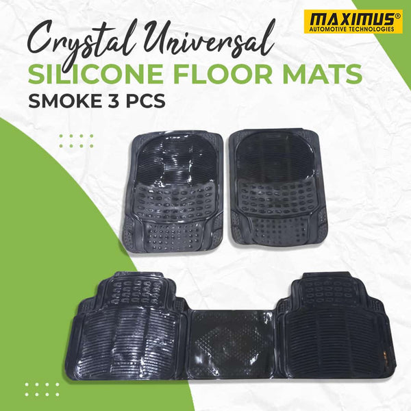 Crystal Universal Silicone Floor Mats Smoke 3 Pcs Mix Design (1096) - Design E