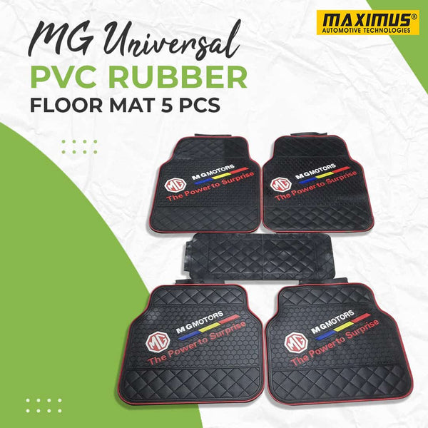 MG Universal PVC Rubber Floor Mat Mix Design 5 Pcs