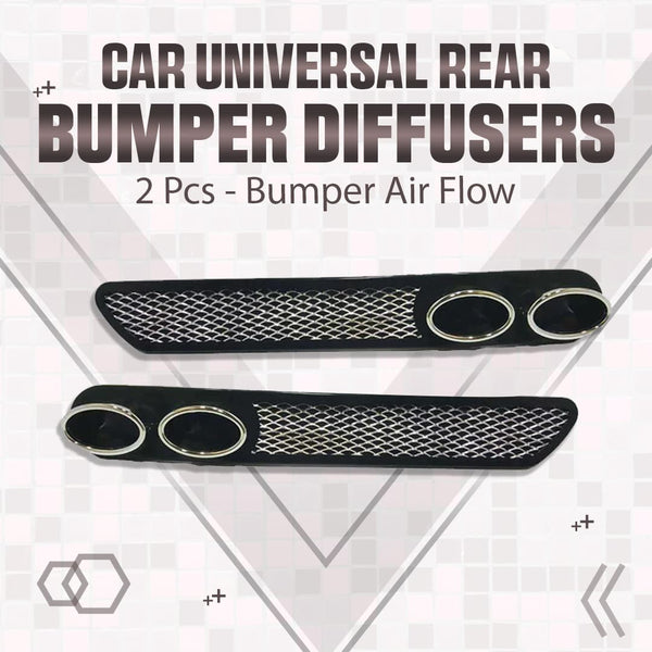 Car Universal Rear Bumper Diffusers 2 Pcs