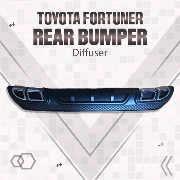 Toyota Fortuner Rear Bumper Diffuser - Model 2016-2021