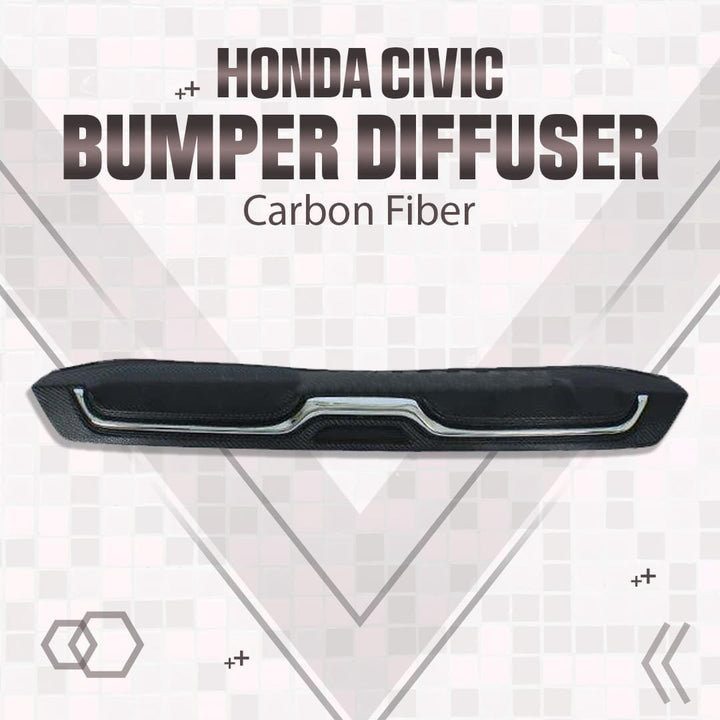 Honda Civic Bumper Diffuser Carbon Fiber - Model 2016-2021