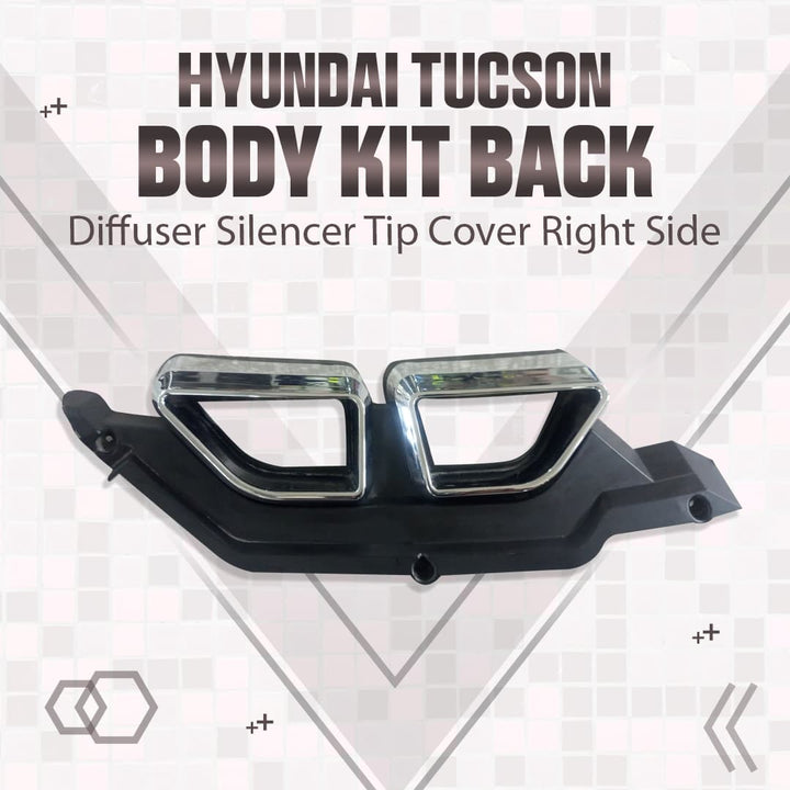 Hyundai Tucson Body Kit Back Diffuser Silencer Tip Cover Right Side - Model 2020-2024