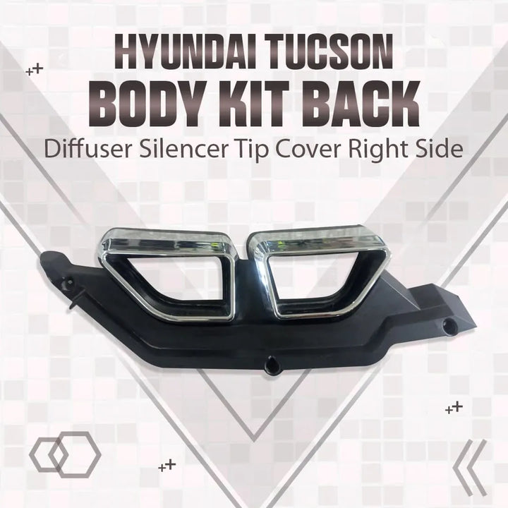 Hyundai Tucson Body Kit Back Diffuser Silencer Tip Cover Right Side - Model 2020-2024