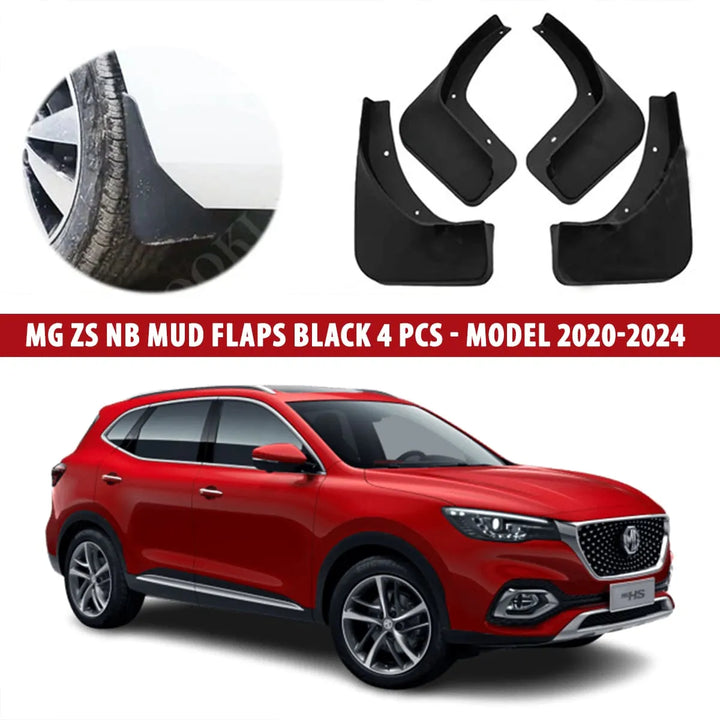 MG ZS NB Mud Flaps Black 4 Pcs - Model 2020-2024