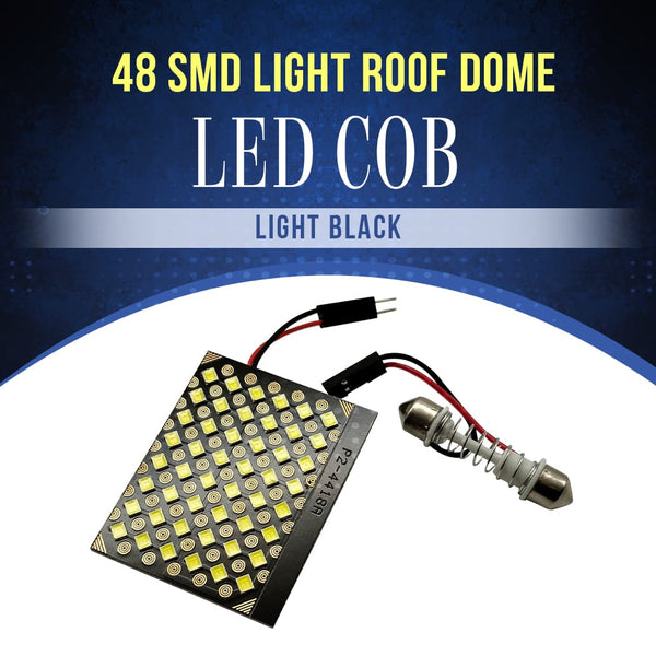 48 SMD Light Roof Dome LED COB Light Black