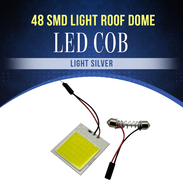 48 SMD Light Roof Dome LED COB LIght Silver