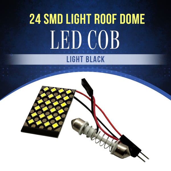 24 SMD Light Roof Dome LED COB LIght Black