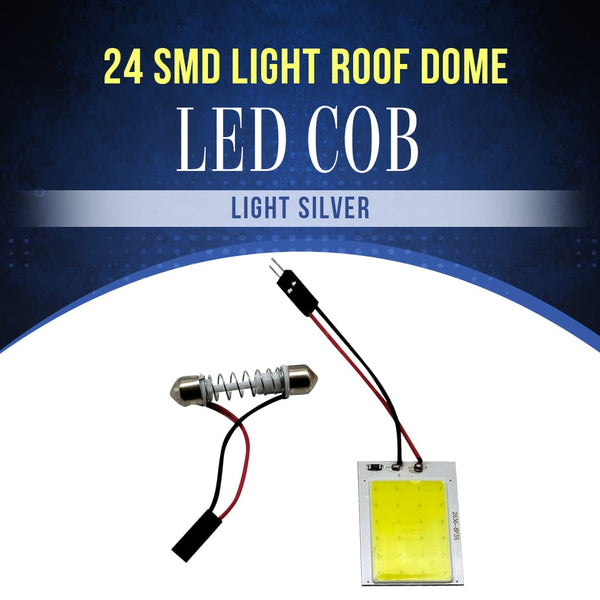 24 SMD Light Roof Dome LED COB LIght SIlver