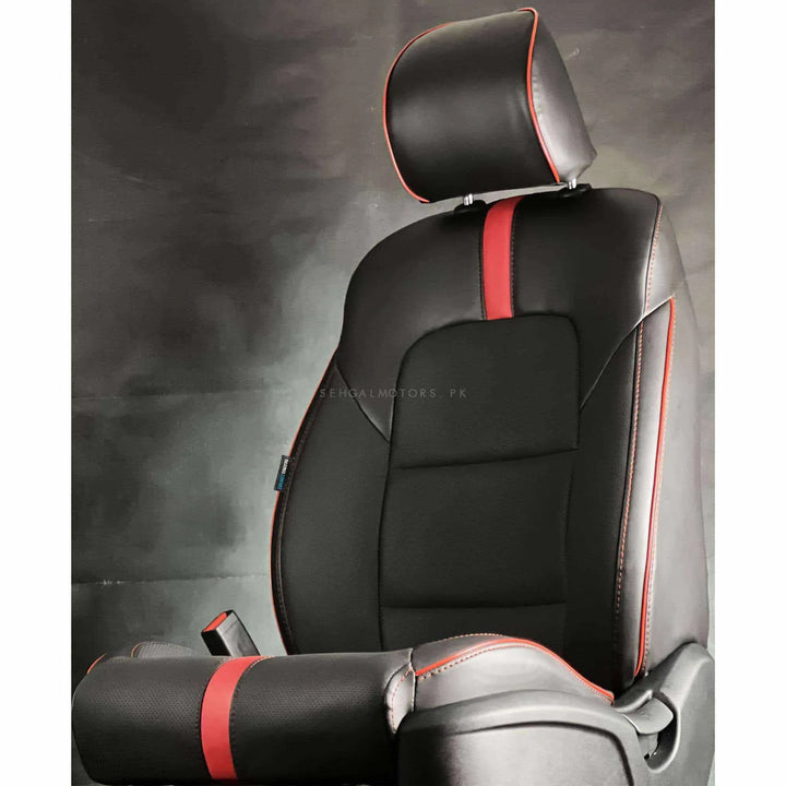 Audi A4 Type R Black Red Seat Covers - Model 2021-2024