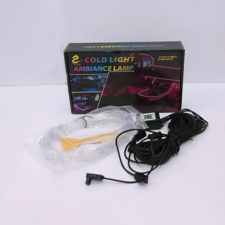 5 in 1 RGB LED Car Interior Ambient Light - Single Color | App Controlled