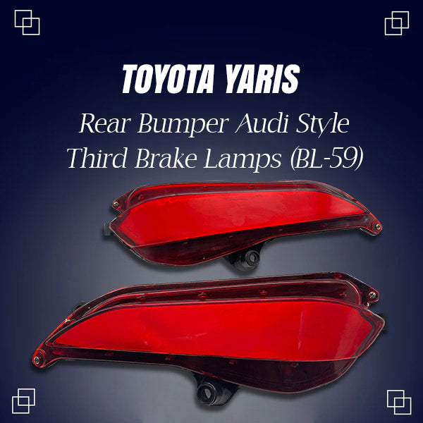 Toyota Yaris Back Bumper Third Brake Lamp Audi Style (BL-59) - Model 2022-2024