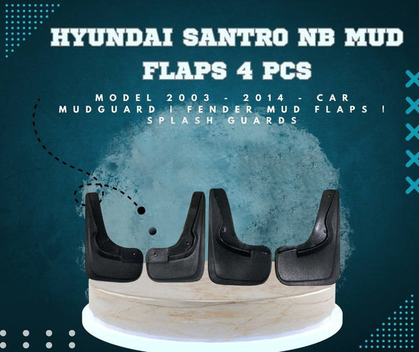 Hyundai Santro NB Mud Flaps 4 Pcs - Model 2003 - 2014