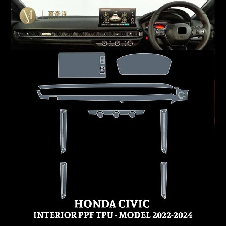 Honda Civic Interior PPF TPU - Model 2022-2024