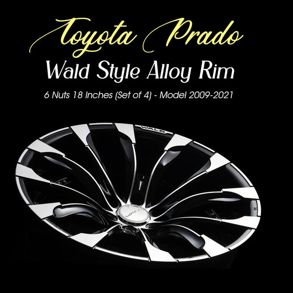 Toyota Prado Wald Style Alloy Rim 6 Nuts 18 Inches (Set of 4) - Model 2009-2021