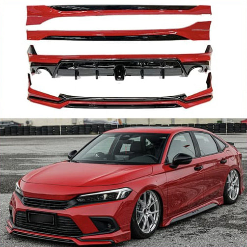 Honda Civic Body Kit Yofer Style 4PC SJX-13 - Model 2022-2024