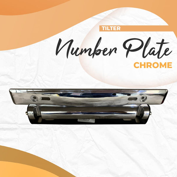 License Number Plate Tilter - Chrome