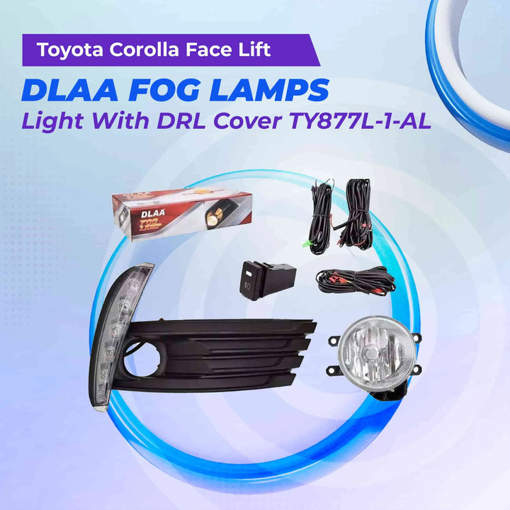 Toyota Corolla Face Lift DLAA Fog Lamps Bumper Light With Drl Cover TY877L-1-AL - Model 2017-2021