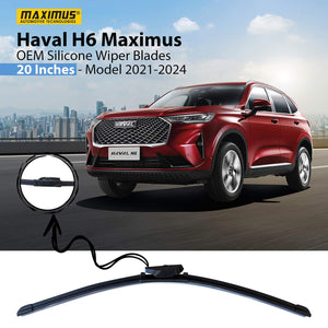 Haval H6 Maximus OEM Silicone Wiper Blades 20 Inches Each - BLADE ELEMENT FR RH 5205104XKN11A