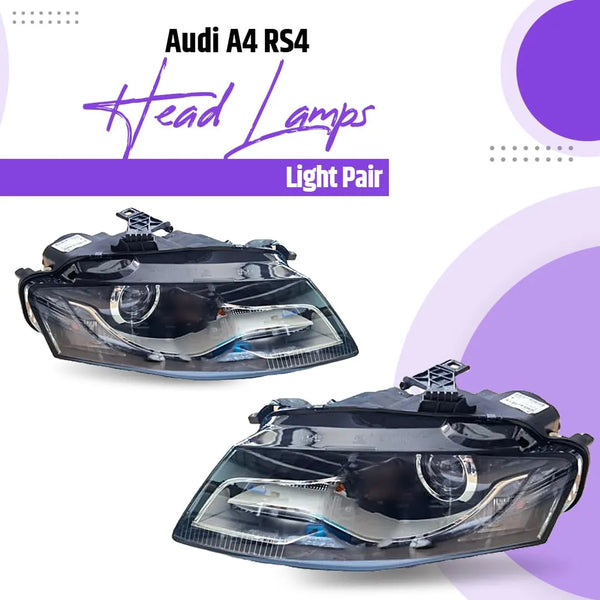 Audi A4 RS4 Head Lamps Light Pair - Model 2021-2024