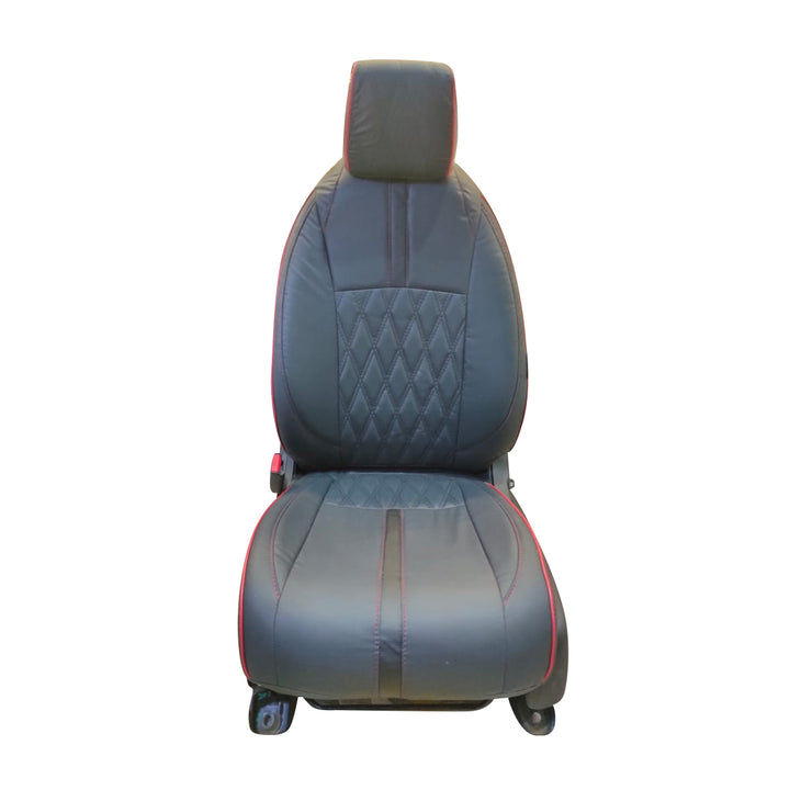 Honda Civic Diamond Cut Black Red Seat Covers - Model 2016-2021