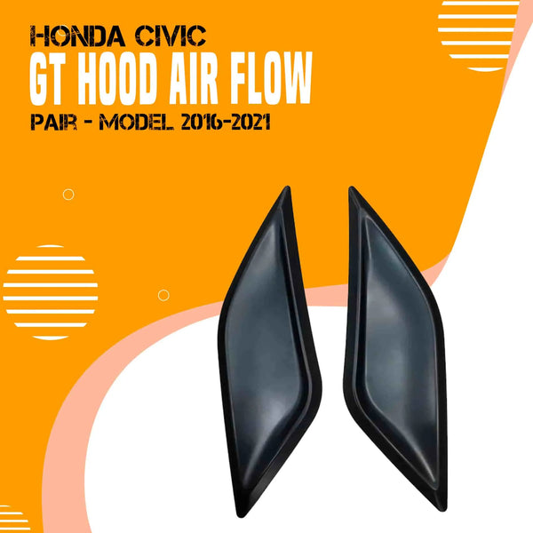 Honda Civic GT Hood Air Flow Pair - Model 2016-2021