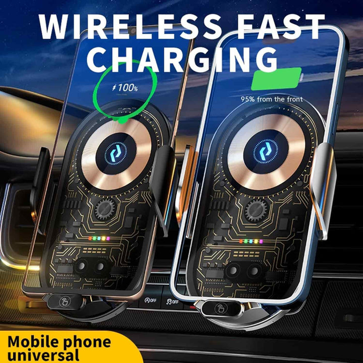 Wireless Car Charger With Phone Holder - Multi