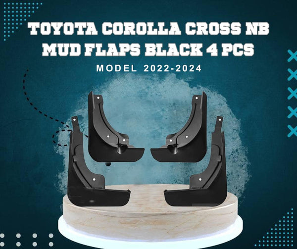 Toyota Corolla Cross NB Mud Flaps Black 4 Pcs - Model 2022-2024