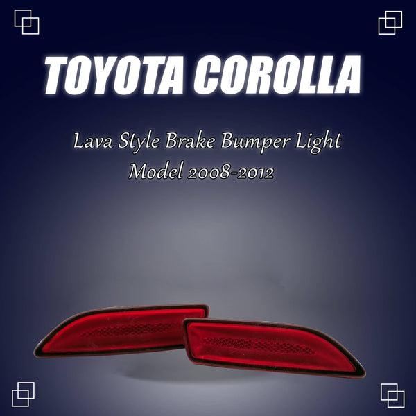 Toyota Corolla Back Bumper Third Brake Lamp Lava Style - Model 2008-2012