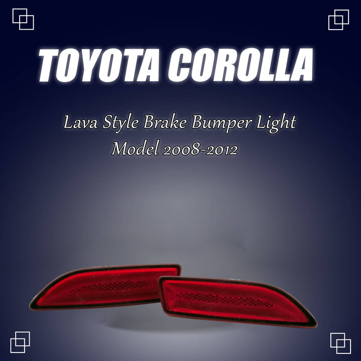 Toyota Corolla Back Bumper Third Brake Lamp Lava Style - Model 2008-2012