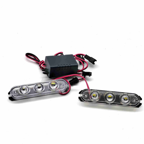 Flash Light Strobe Lamp 3 LED Oval Shape For Motorcycle Bike HY1645