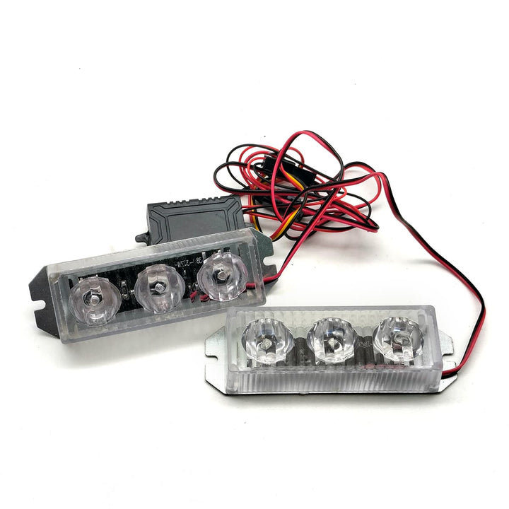 Flash Light 3 LED For Bike Red-Blue ZW338