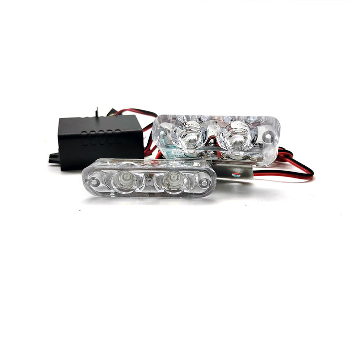 Strobe Lamp 2 LED Flash Light For Motorcycle Bike 2 Pcs HY1527